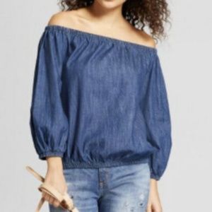 Universal Thread Off-The-Shoulder Denim Top